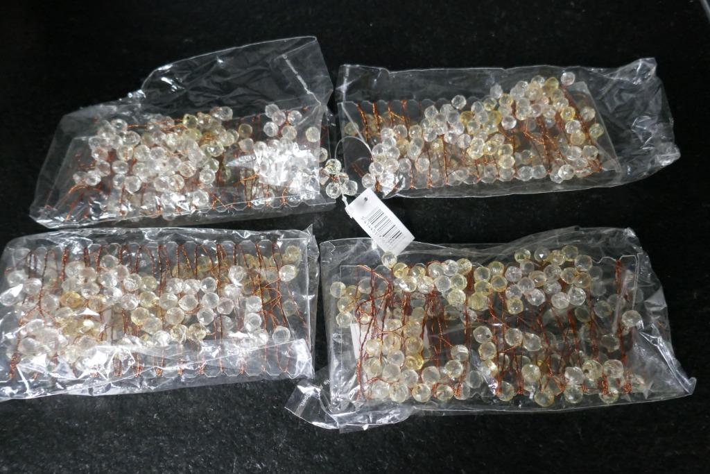 4 colliers de perles pour sapin de Noël, colis,..., Divers, Enlèvement ou Envoi, Neuf