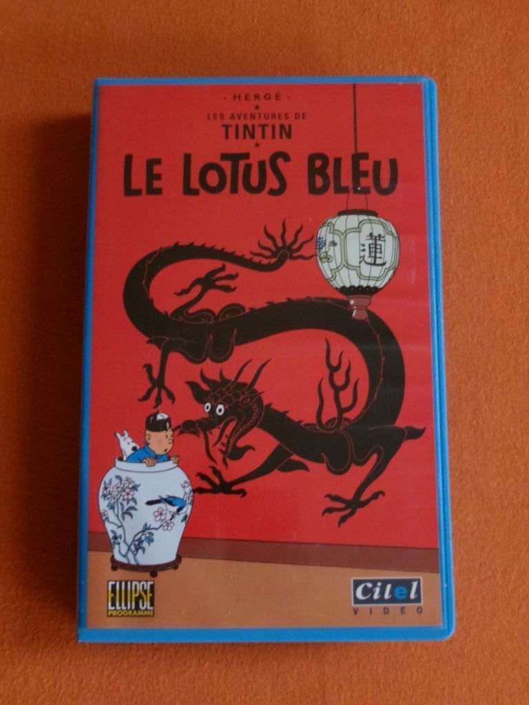 CASSETTE VHS : * TINTIN * LE LOTUS BLEU *, À partir de 6 ans, Enlèvement ou Envoi, Utilisé, Autres genres