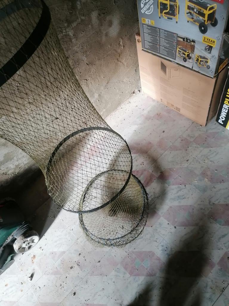 Visfuik / visnet / fuiknet stevig model, Ophalen