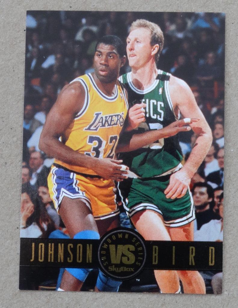 Lot de 2 cartes de basketball Magic Johnson / Larry Bird NBA, Sports & Fitness, Envoi, Comme neuf, Autres types