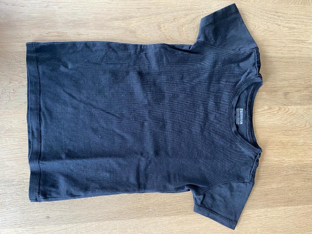 Zeeman basic zwart t-shirt maat 110 116, Ophalen of Verzenden, Gebruikt, Jongen of Meisje, Shirt of Longsleeve