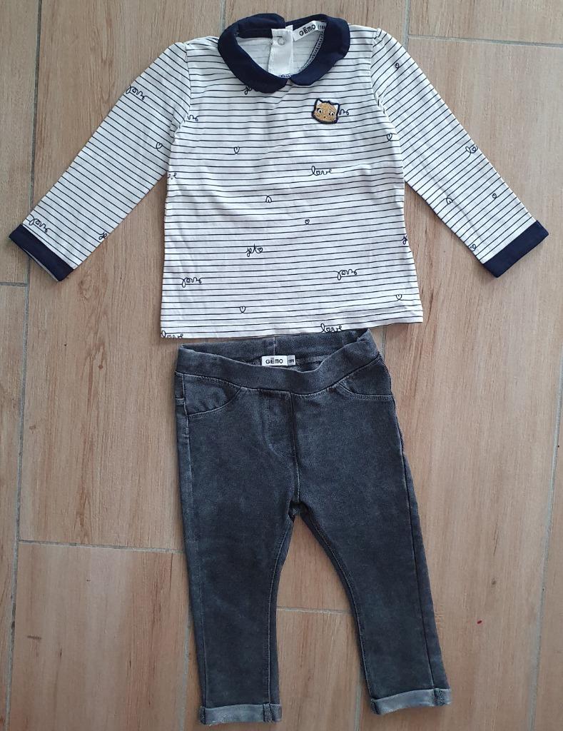 Ensemble fille 18 mois, Enfants & Bébés, Vêtements de bébé | Taille 80, Enlèvement ou Envoi, Fille, Ensemble