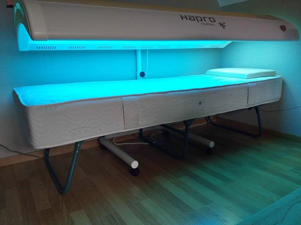 Zonnehemel Zonnebank, Ophalen, Zo goed als nieuw, Zonnebank enkelzijdig, 10 tot 15 lampen