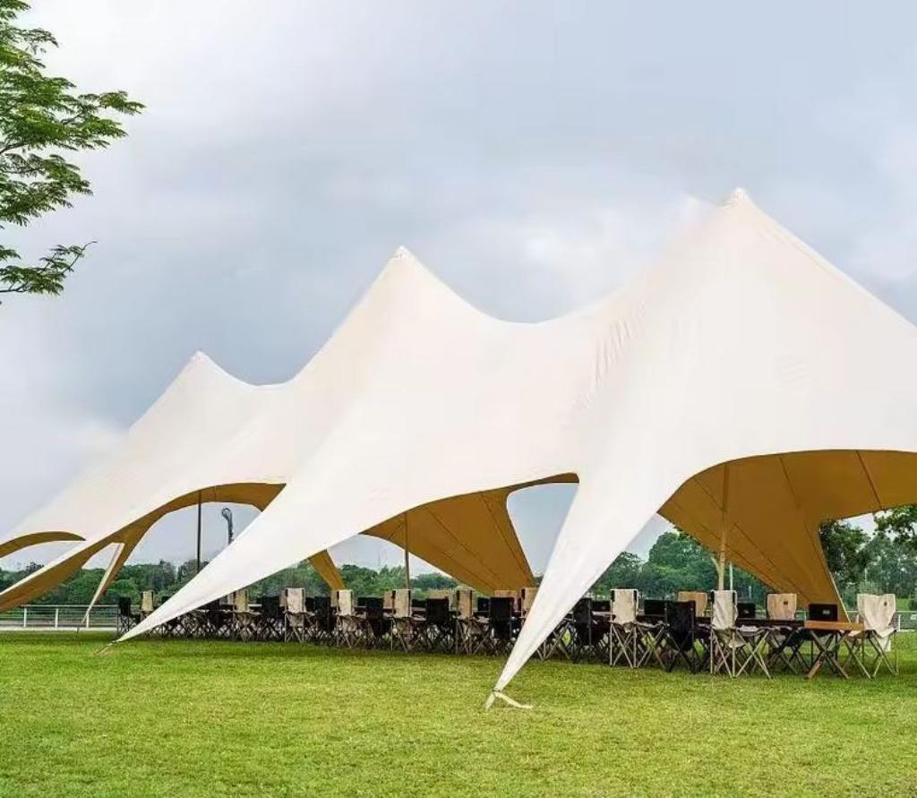 Gigantische Luxe Profi Starshade Stertent 20x8.6x4.5m Creme, Ophalen of Verzenden, Nieuw