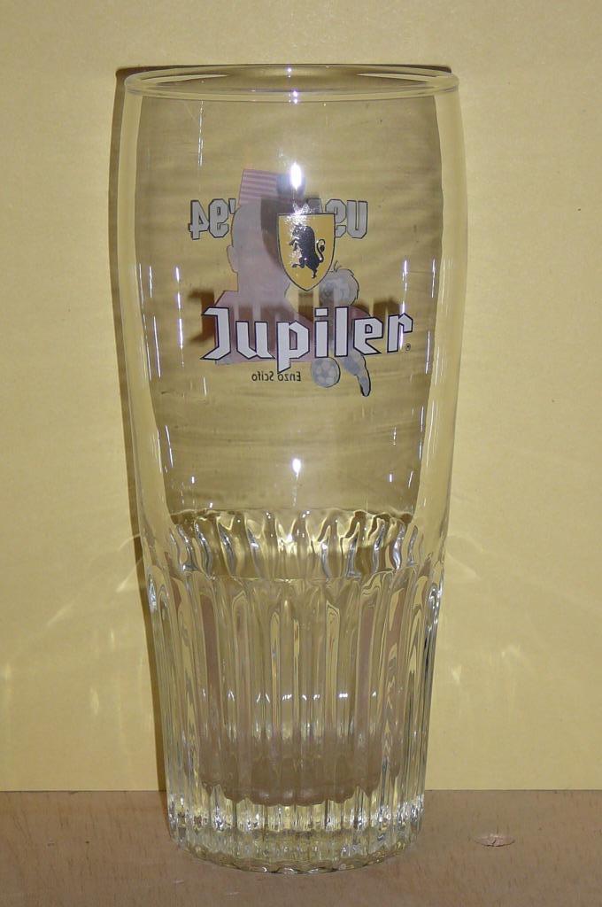 Bierglas Jupiler  USA  1994  (Enzi Scifo), Collections, Enlèvement ou Envoi, Verre à bière