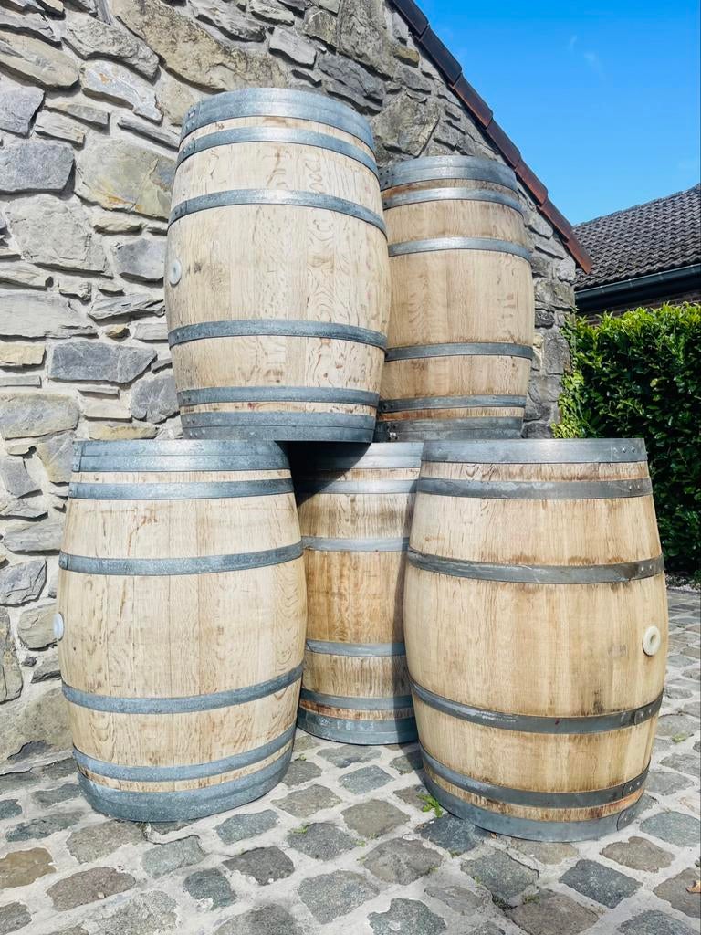 Houten vaten van 225 l (eikenhout). Uitstekende conditie., Antiek en Kunst, Ophalen of Verzenden