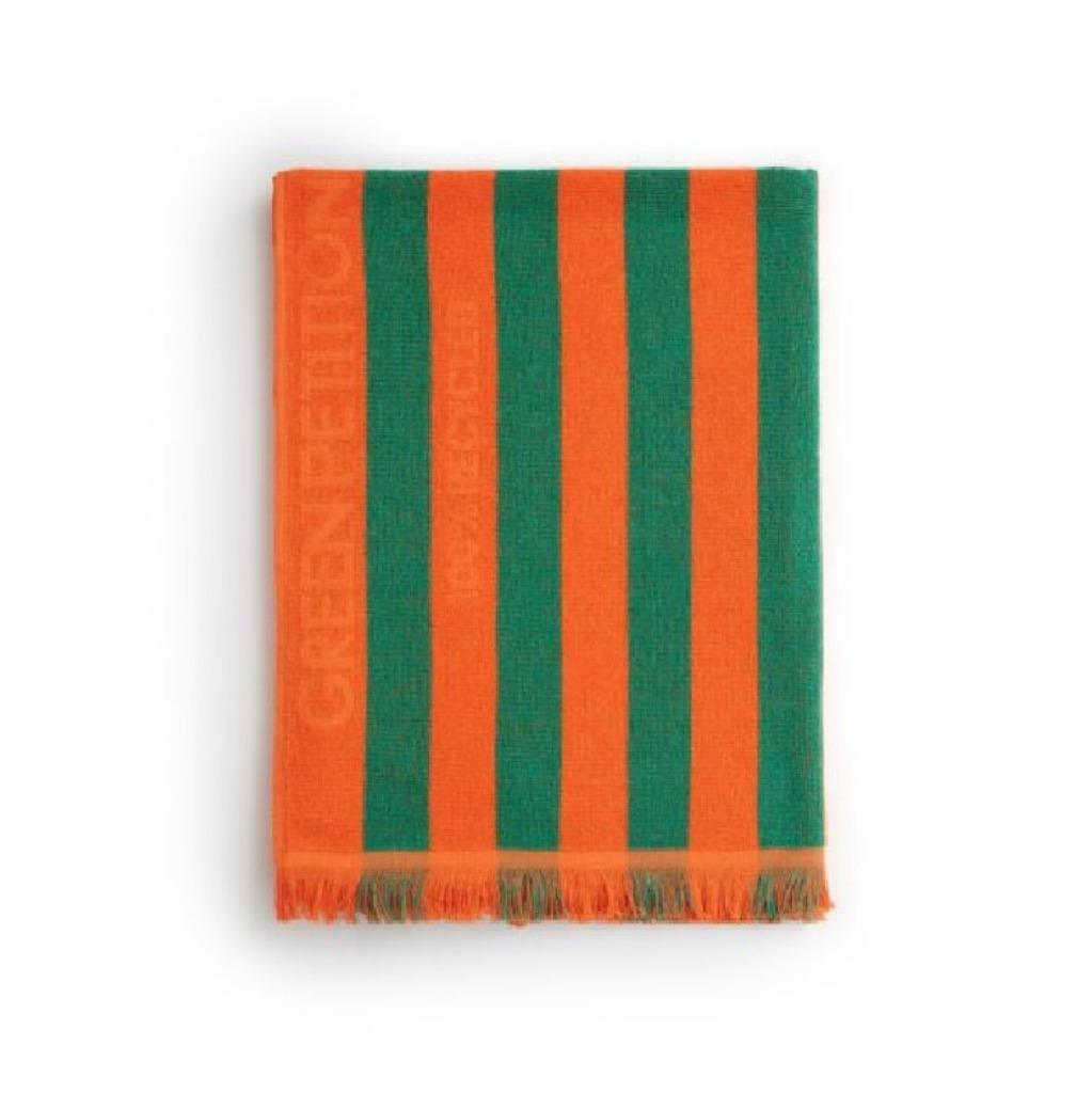 Serviette de plage Maris Jade- fouta- Green Petition livrais, Maison & Meubles, Envoi, Neuf, Orange, Autres types