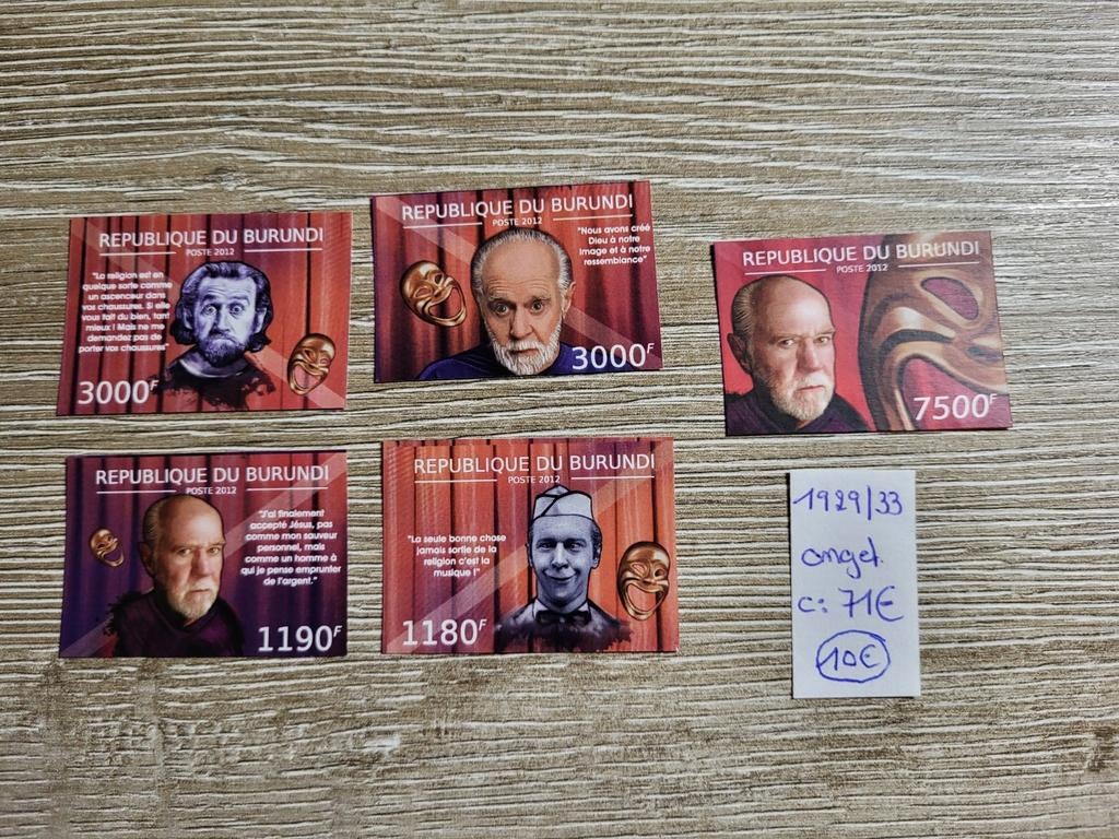 Burundi ongetand, Ophalen of Verzenden, Postfris, Postfris