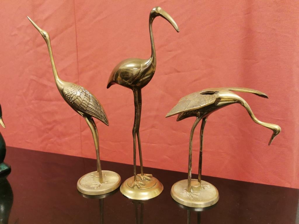 3 ibis vogel beeldjes, Antiek en Kunst, Ophalen