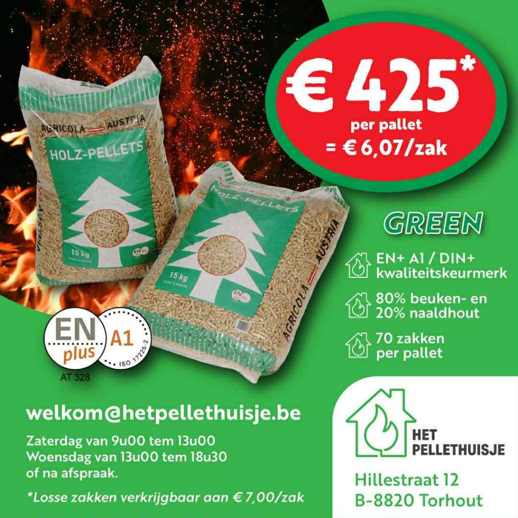 Agricola Pellets Black en Green, Ophalen