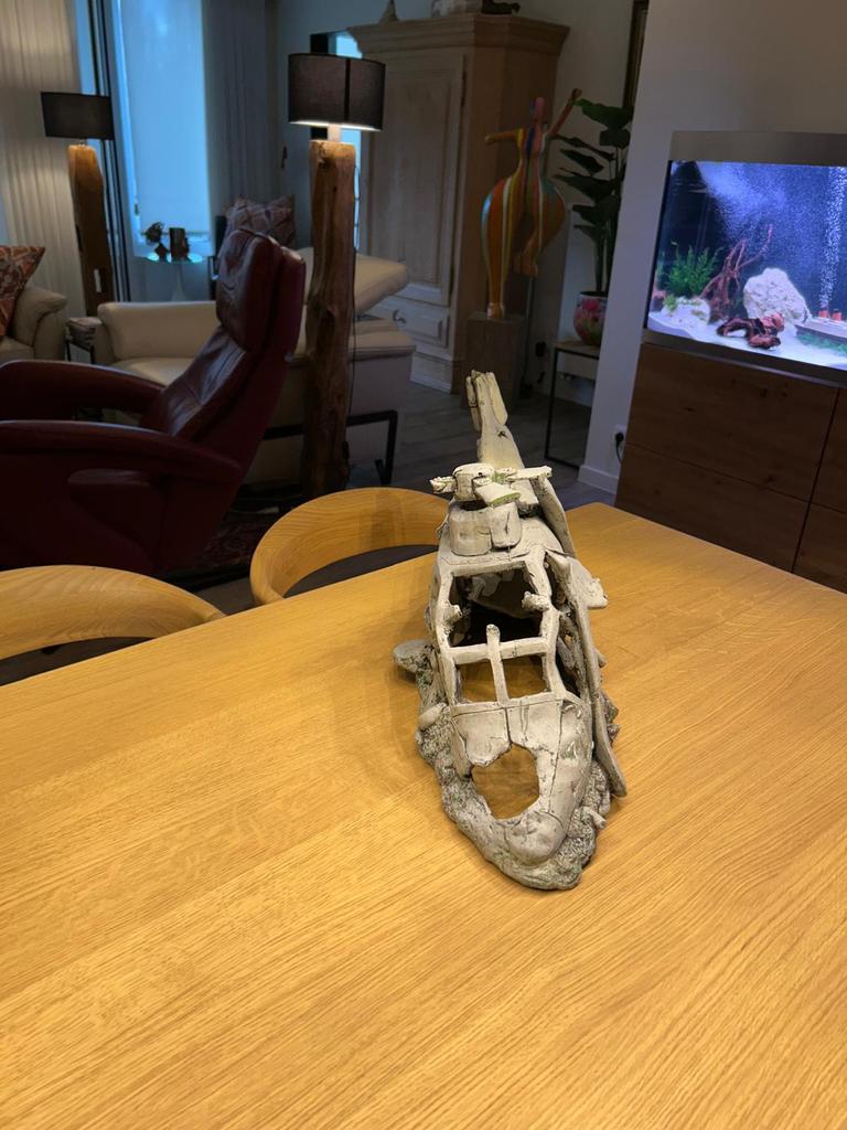 Aquarium décoratie - Helicopter, Dieren en Toebehoren, Ophalen, Zo goed als nieuw