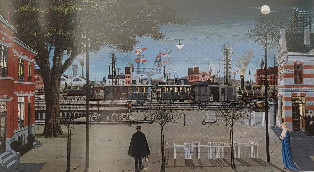 Affiche de Paul Delvaux., Enlèvement