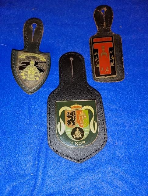 Lot de 3 Breloques ABL, Collections, Objets militaires | Général, Armée de terre, Enlèvement ou Envoi