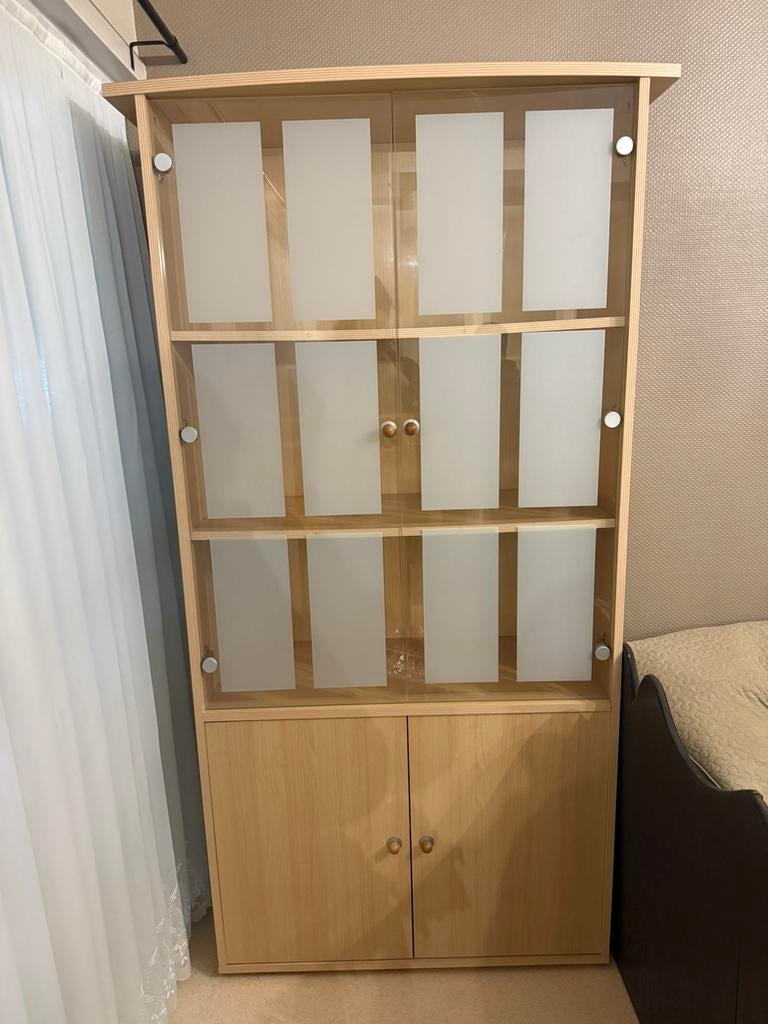 Meuble salon, Maison & Meubles, Armoires | Vitrines, 200 cm ou plus, Avec tablette(s), Comme neuf, Enlèvement