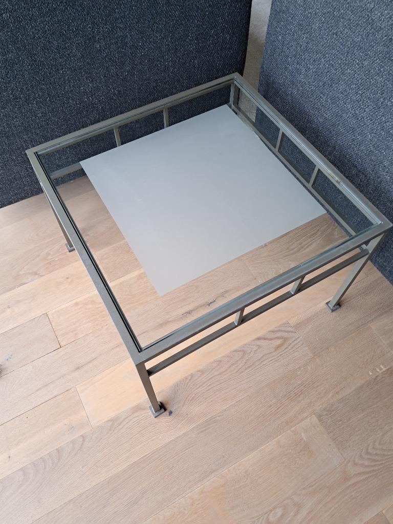 Salonhoektafel, Ophalen, Gebruikt, 50 tot 100 cm, Vierkant