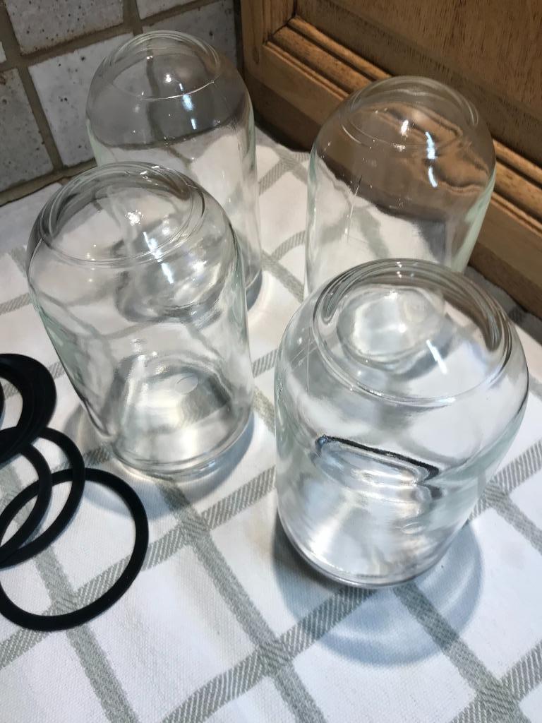 SCHUTGLAS LAMP - GLAS STALLAMP, Ophalen of Verzenden, Nieuw, Glas, VINTAGE - INDUSTRIEEL - LANDELIJK - RUSTIEK - LOFT- MODERN