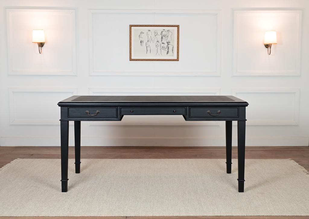 Klassiek Engels bureau zwart (schrijftafel) (NIEUW), Huis en Inrichting, Bureaus, Ophalen of Verzenden, Nieuw