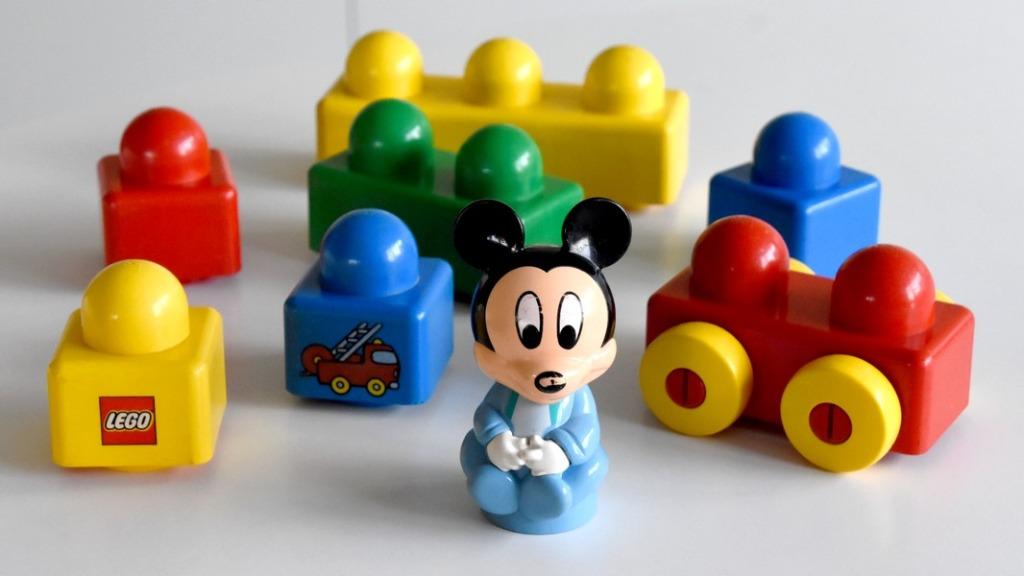 Primo baby Mickey Mouse, Ophalen of Verzenden, Zo goed als nieuw, Losse stenen, Lego
