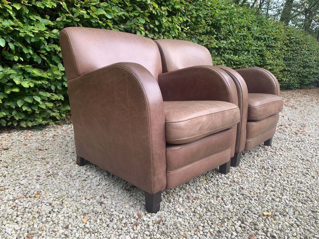 2 Buffelleren Club Fauteuils in goede staat, Enlèvement, Comme neuf