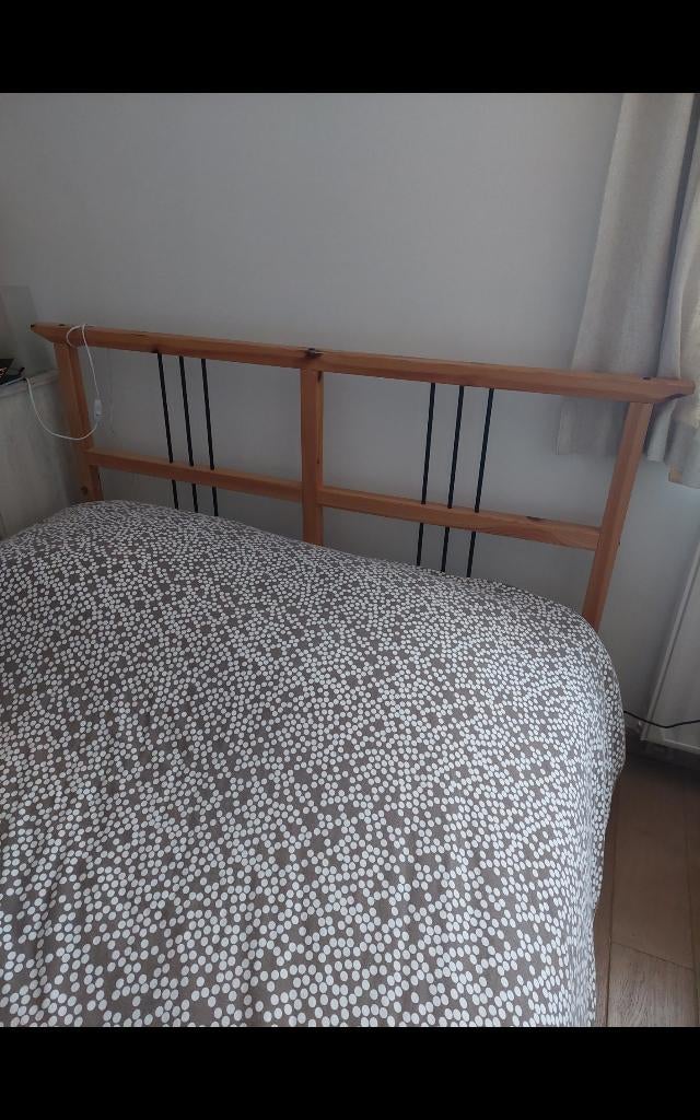 Cadre de lit Ikea 140 x 200., Beige, 140 cm, Enlèvement, Utilisé