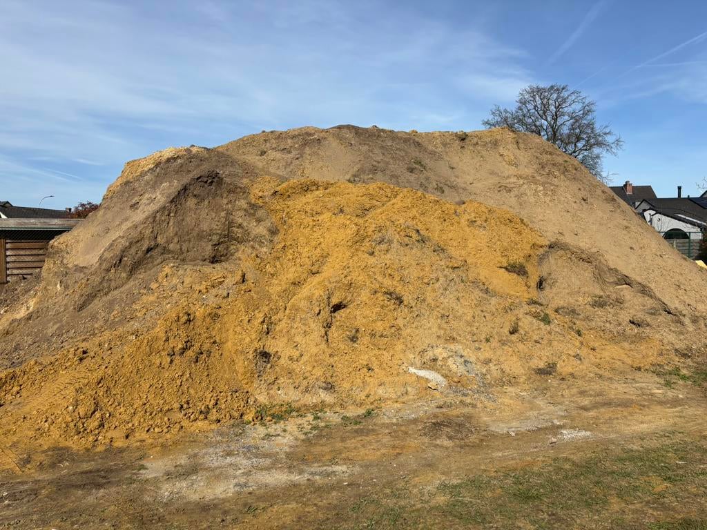 Gele en zwarte zand, GRATIS, Jardin & Terrasse, Sable, Enlèvement, Comme neuf