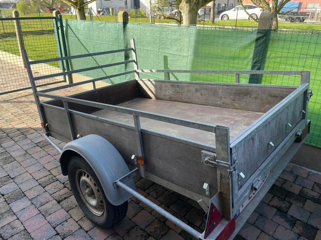 Aanhangwagen enkelas 1,2 x 2 m, Auto diversen, Aanhangers en Bagagewagens, Ophalen, Zo goed als nieuw