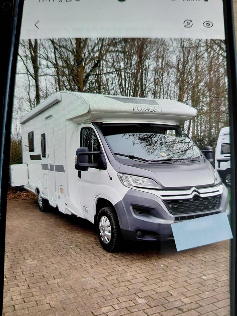 Motorhome Citroën PLA 390 Voyager 2015, Caravans en Kamperen, Overige merken, Airbags, Koelkast, Particulier