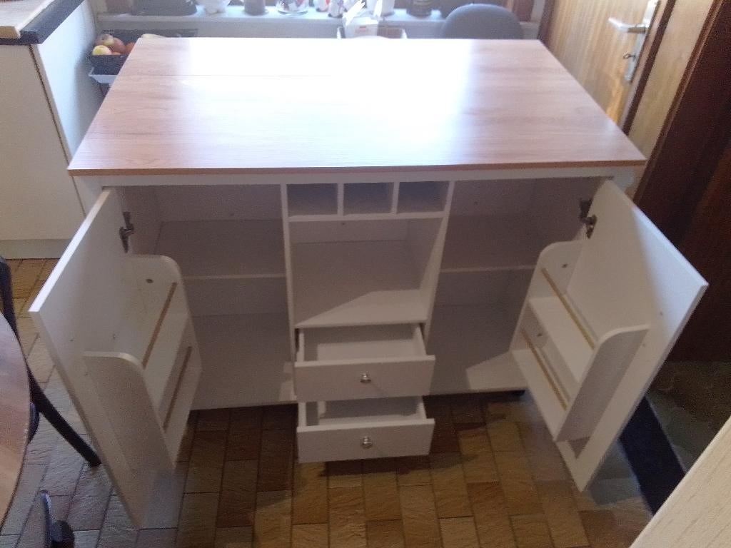 Mobiel Keukeneiland (Pugsdrly), Ophalen, 100 tot 150 cm, Zo goed als nieuw, Minder dan 100 cm