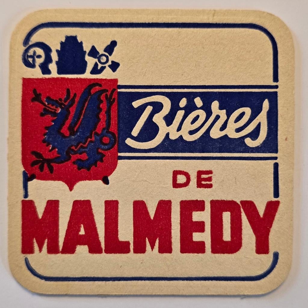 Bières de Malmedy sous-bock bierviltje bierdeckel coaster, Enlèvement ou Envoi, Utilisé, Sous-bock