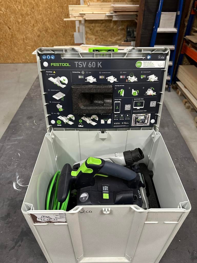 Festool invalzaag met voorritser, Ophalen, Invalzaag, 600 tot 1200 watt, Zo goed als nieuw