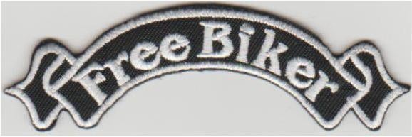 Free Biker stoffen opstrijk patch embleem #4, Verzenden