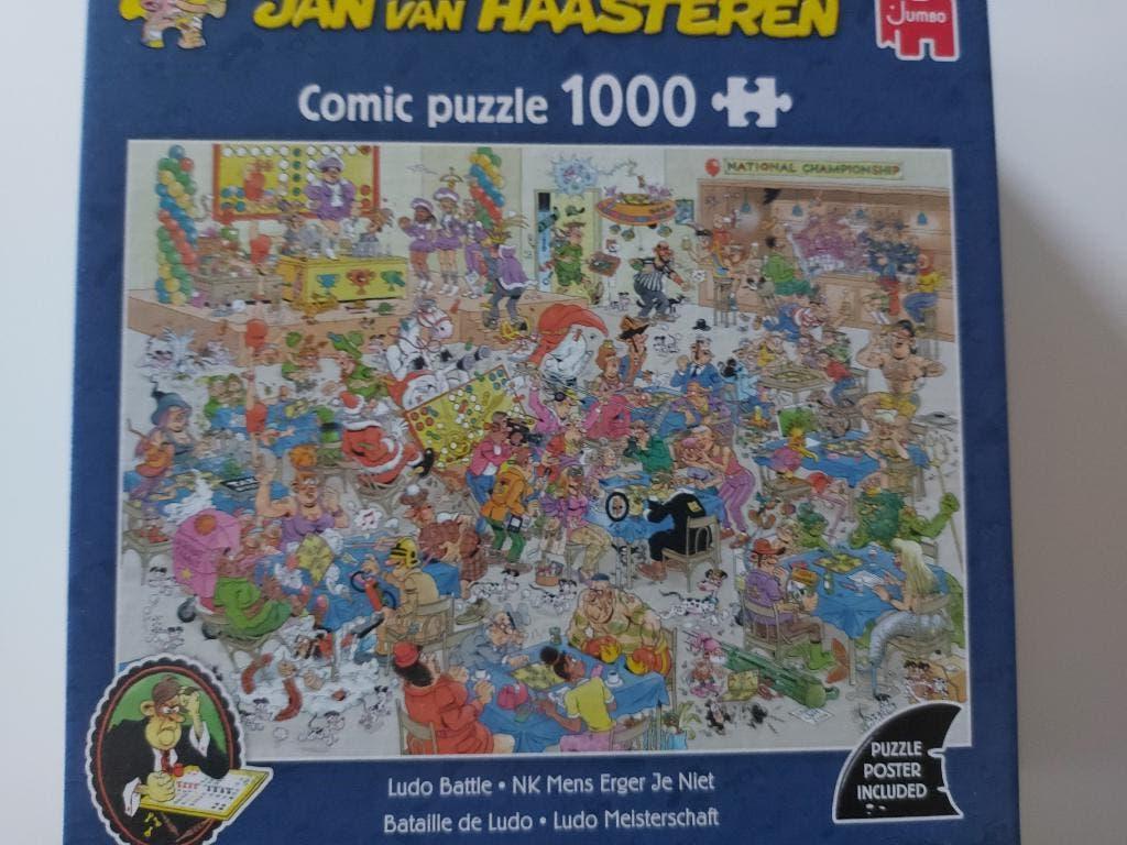 Puzzel NK Mens Erger Je NIet Jan van Haasteren, Hobby en Vrije tijd, Ophalen, 500 t/m 1500 stukjes, Nieuw, Legpuzzel