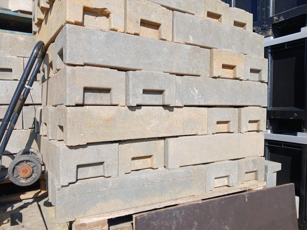 ballastblok bouwhek + steunen bouwhek, Tuin en Terras, Tuinhekken en Hekwerk, Ophalen, Gebruikt, Overige typen