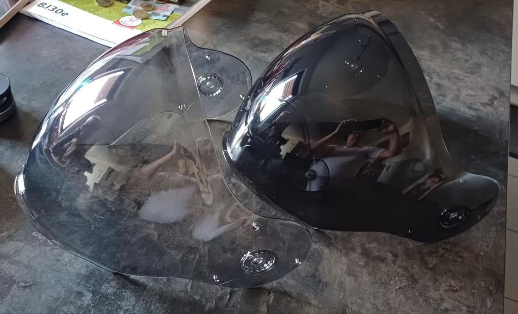 Roof RO38 helmschermen 2 stuks, Motoren, Kleding | Motorhelmen, Ophalen of Verzenden, Nieuw zonder kaartje, Jethelm, Overige merken