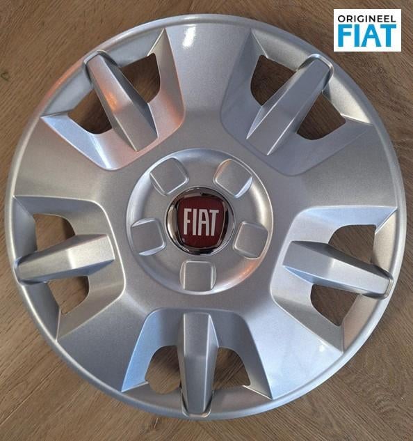 Wieldoppen set Fiat Ducato origineel Rood logo 15 Inch, Auto diversen, Wieldoppen, Nieuw, Ophalen of Verzenden