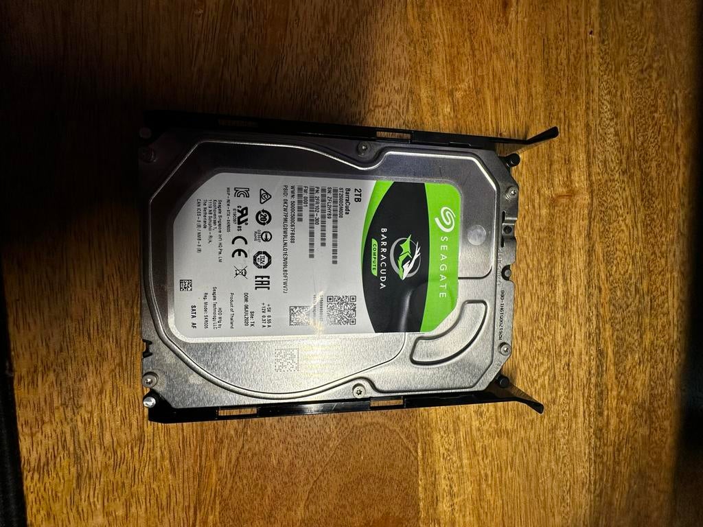 Seagate 2TB HDD 7200rpm, Computers en Software, Harde schijven, Intern, 2TB, Ophalen of Verzenden, Zo goed als nieuw