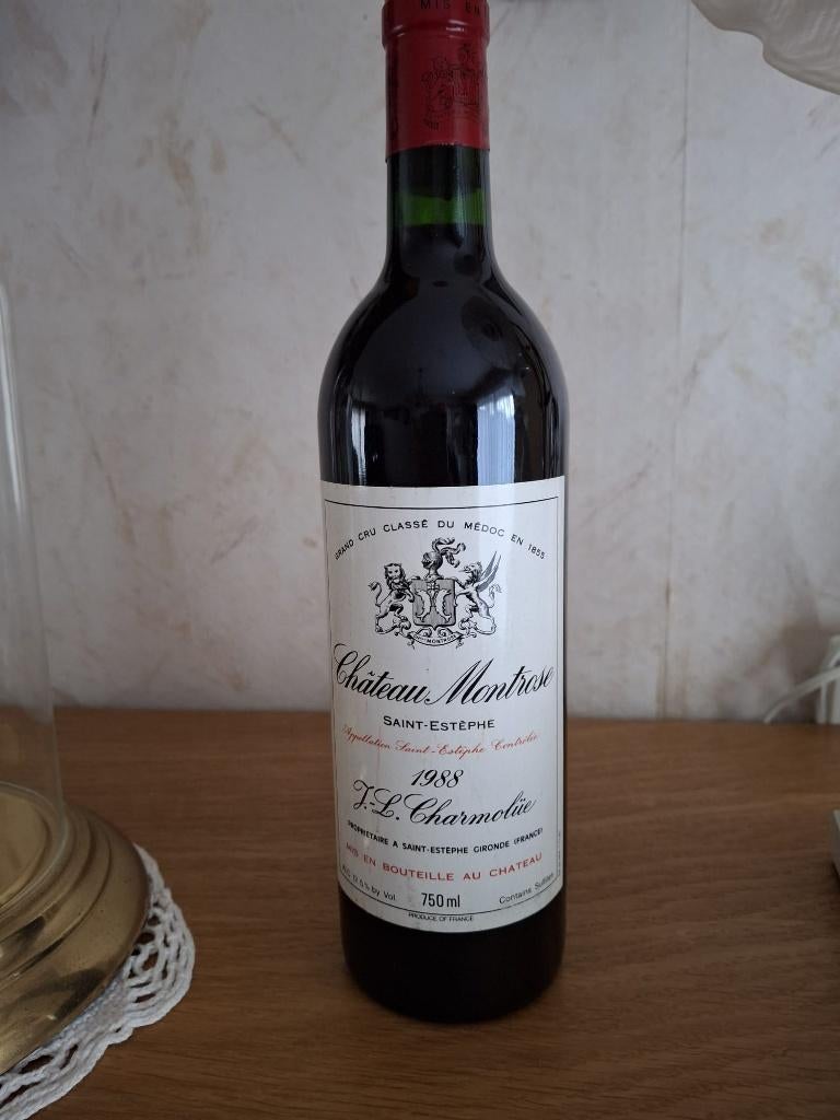 Château Montrose Saint-Estèphe Grand Cru Classé 1988, Ophalen, Frankrijk, Nieuw, Rode wijn