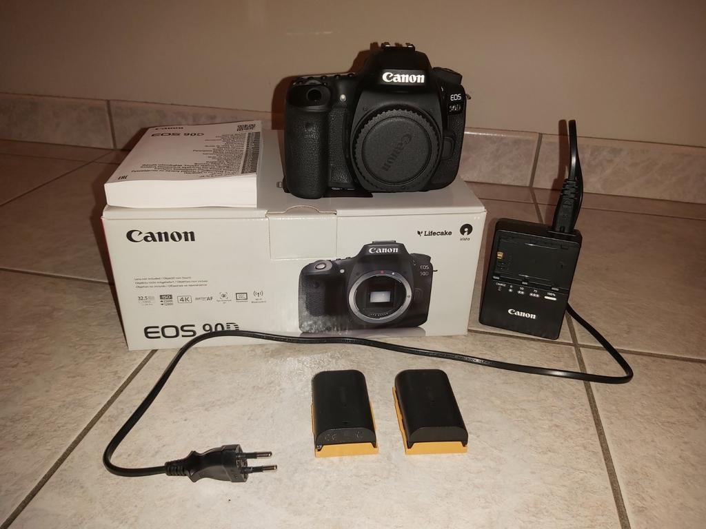Canon 90D met alle toebehoren (nieuwstaat), Audio, Tv en Foto, Fotocamera's Digitaal, Ophalen, Spiegelreflex, 32 Megapixel, Canon