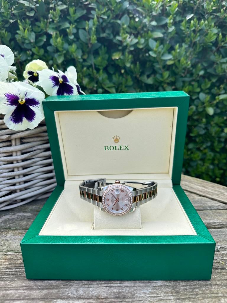 Rolex Datejust Lady « Cadran argenté bicolore », Enlèvement ou Envoi, Neuf, Or, Rolex