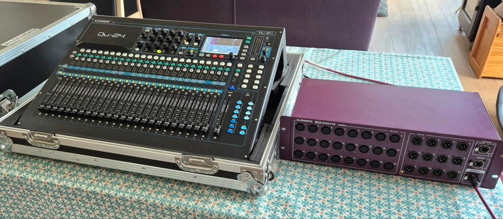 Allen & Heath Qu24 + AR2412 stagebox, Enlèvement, Utilisé, 20 canaux ou plus, Entrée micro