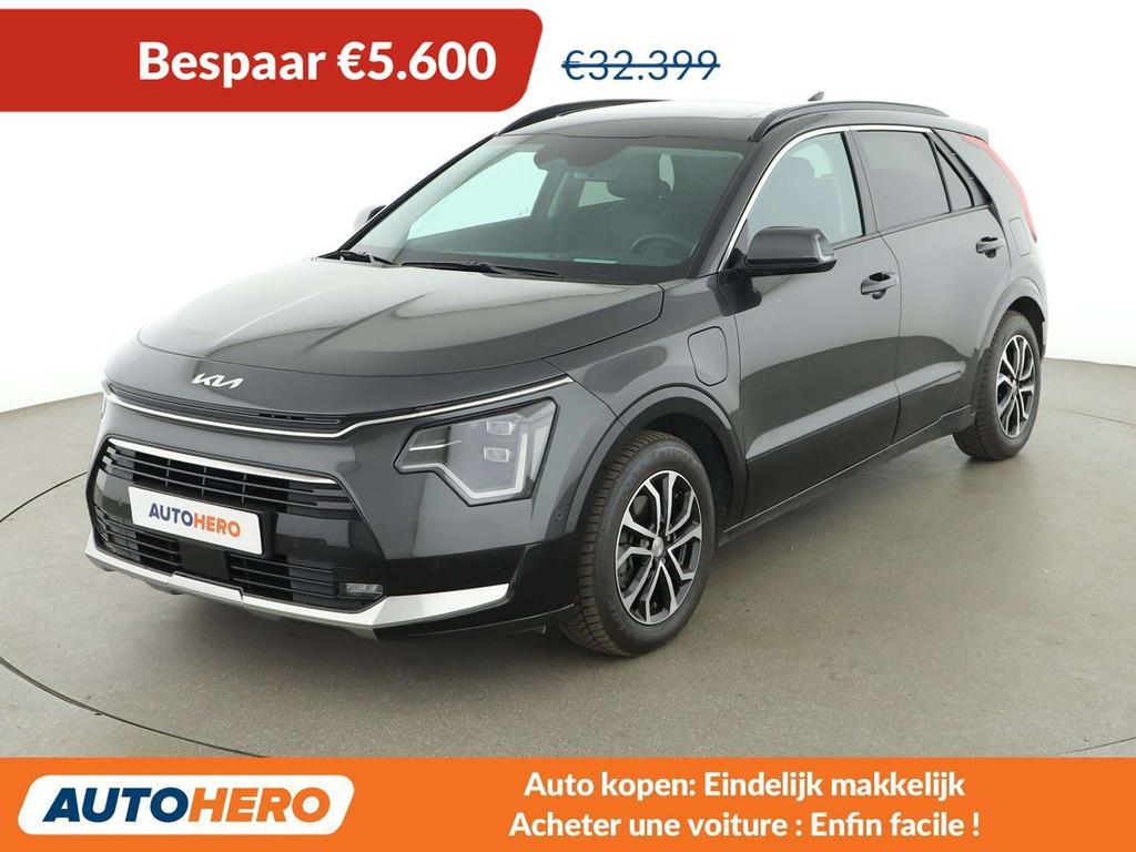 Kia Niro 1.6 Plug-in Hybrid Vision (bj 2022, automaat), Auto's, Kia, Gebruikt, 1580 cc, 5 zetels, Zilver of Grijs