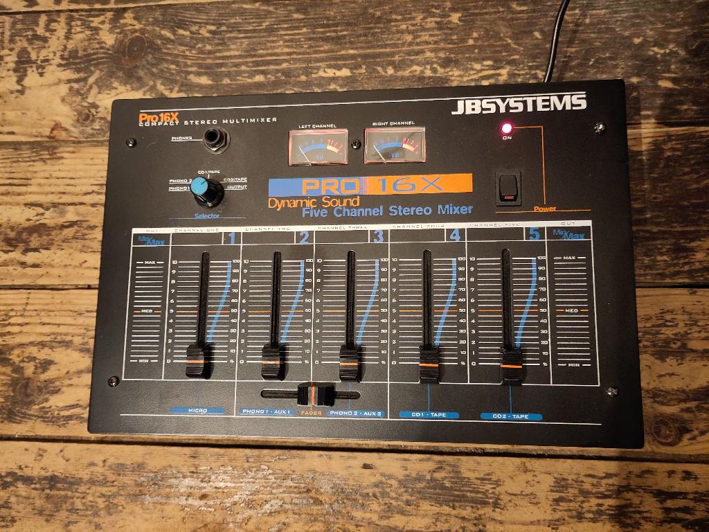 JB Systems Pro 16X mengpaneel, Ophalen, Zo goed als nieuw, 5 tot 10 kanalen