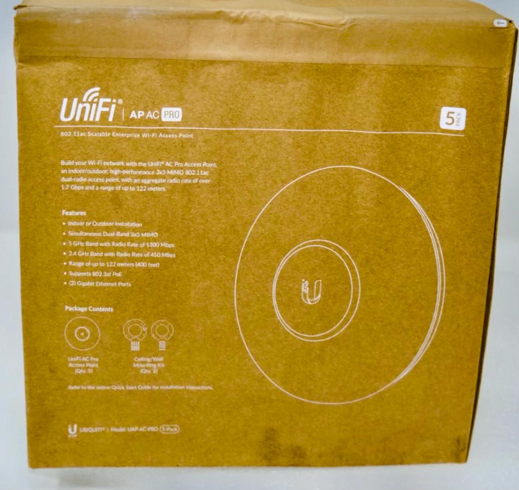 Unify Ubiquiti AC Pro - set van 5, Computers en Software, Accesspoints, Ophalen of Verzenden, Zo goed als nieuw, Unifi