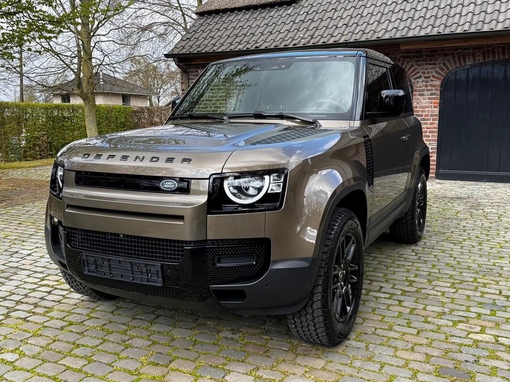 Land Rover Defender 90 3.0D LICHTE VRACHT € 57.850 + BTW, Auto's, Automaat, Bruin, Leder, Diesel