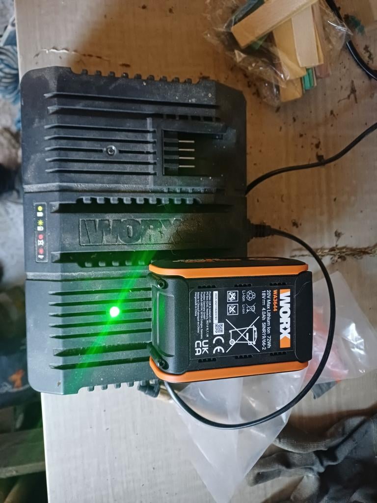 Chargeur + 1 batterie, Ophalen