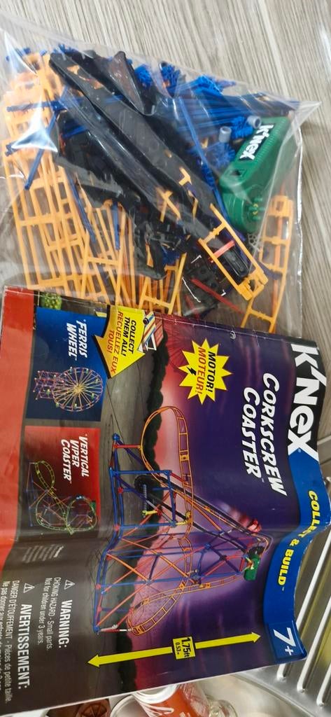 Knex achtbaan, Ophalen