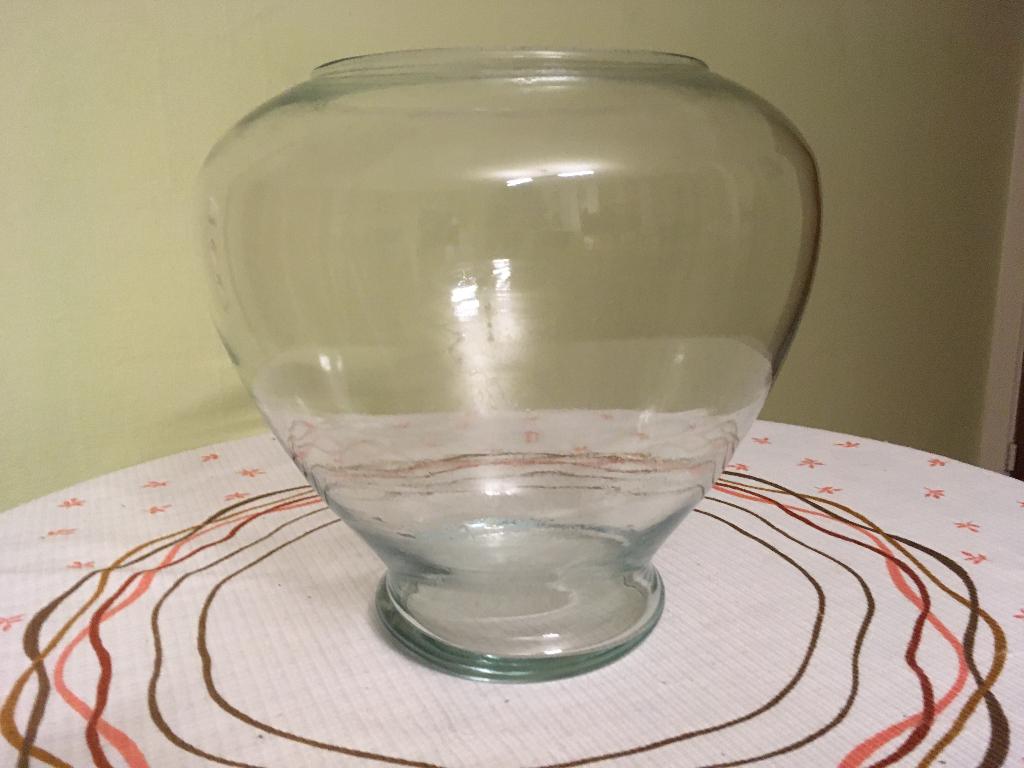 Vase en verre moderne - parfait état neuf - H : 25 cm, Maison & Meubles, Neuf, Moins de 50 cm, Enlèvement ou Envoi, Verre