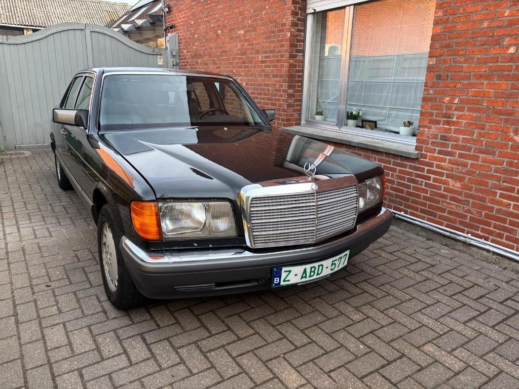 Mercedes 300 SE Oldtimer W126 - Bouwjaar 1990, Autos, Cuir, Argent ou Gris, Achat, Entreprise