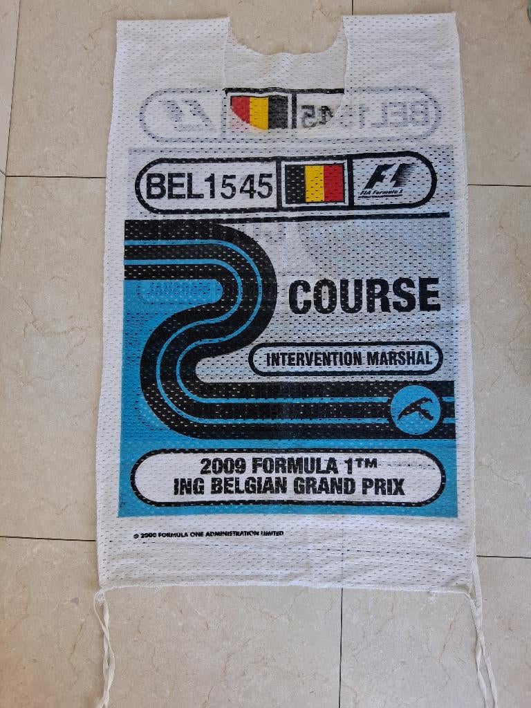 F1 rare chasuble Spa-Francorchamps 2009., Ophalen of Verzenden, Gebruikt, Overige typen, Voir photo