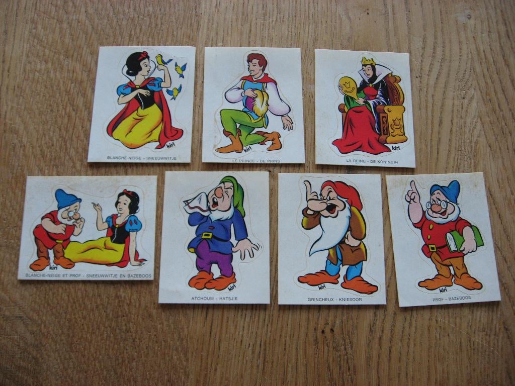 Stickers Sneeuwwitje en de 7 Dwergen Kiri, Ophalen of Verzenden, Nieuw, Strip of Tekenfilm